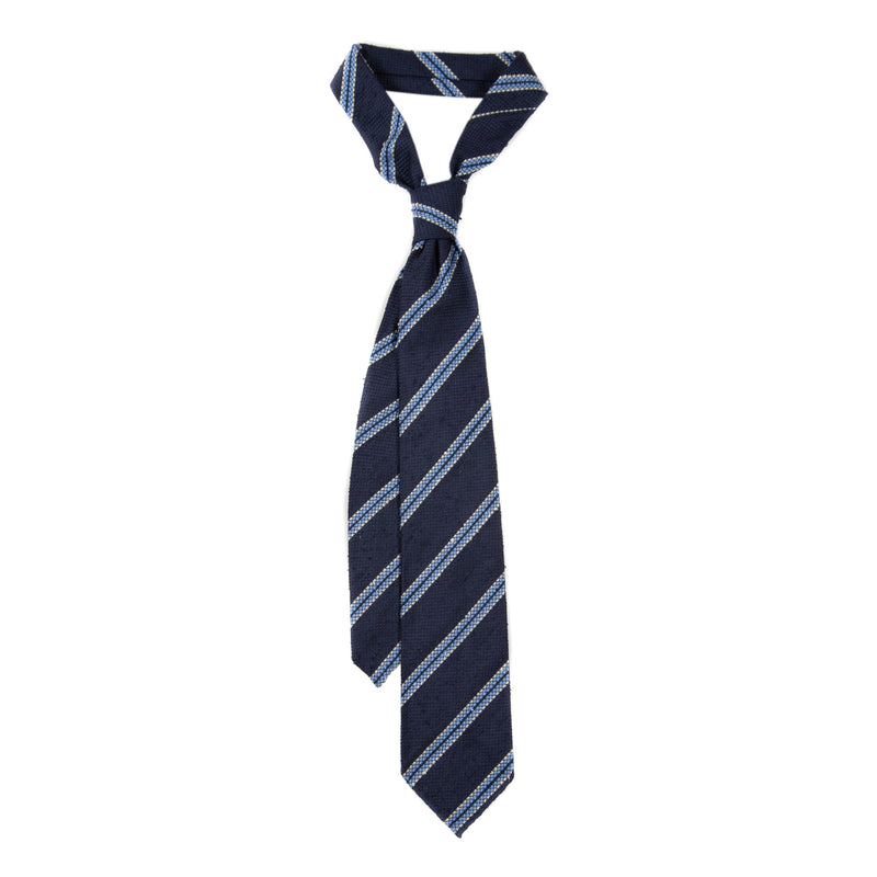 5 FOLD TIE UNLINED  - SHANTUNG
