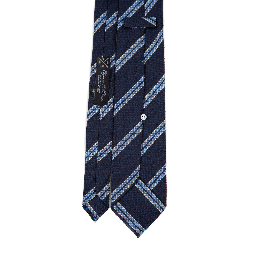 5 FOLD TIE UNLINED  - SHANTUNG