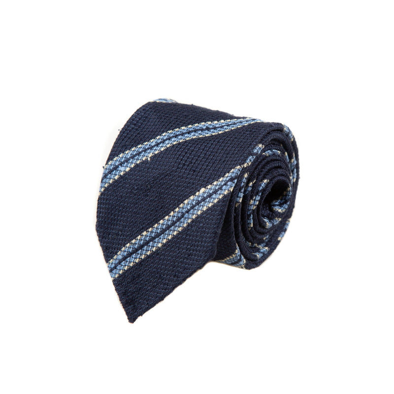 5 FOLD TIE UNLINED  - SHANTUNG