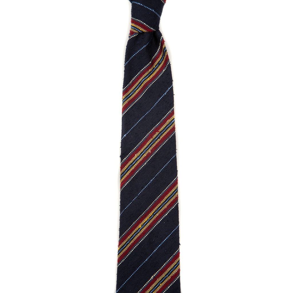5 FOLD TIE UNLINED  - SHANTUNG