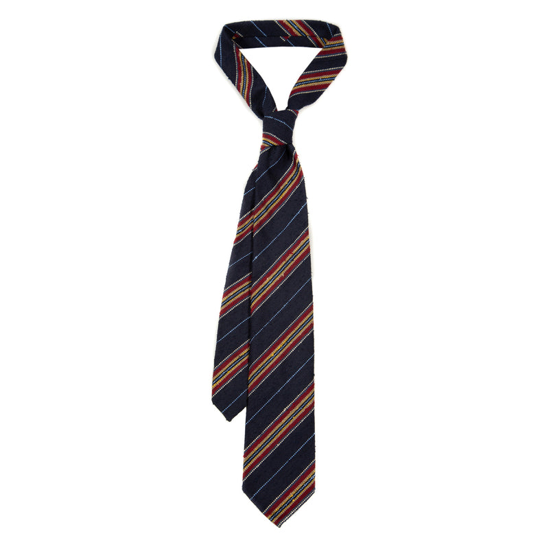 5 FOLD TIE UNLINED  - SHANTUNG