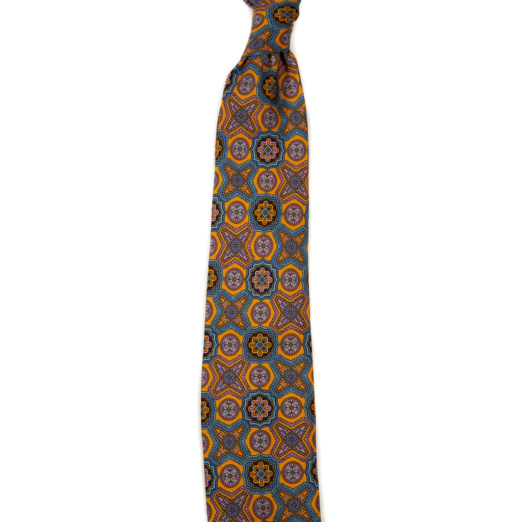 5 FOLD TIE UNLINED  - PURE SILK