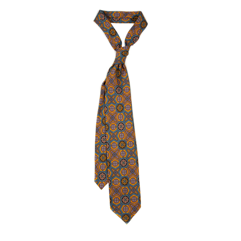 5 FOLD TIE UNLINED  - PURE SILK