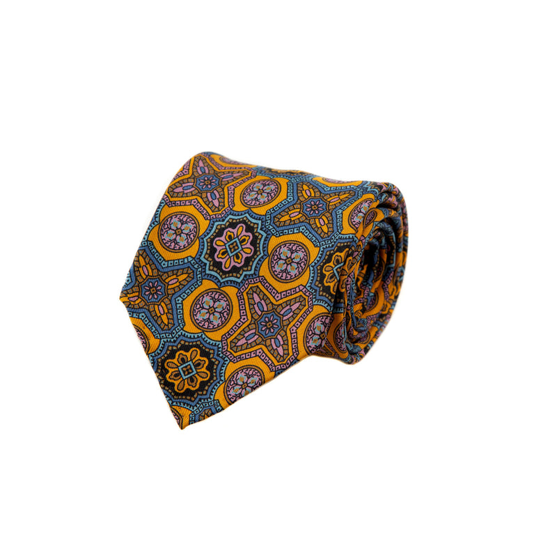 5 FOLD TIE UNLINED  - PURE SILK