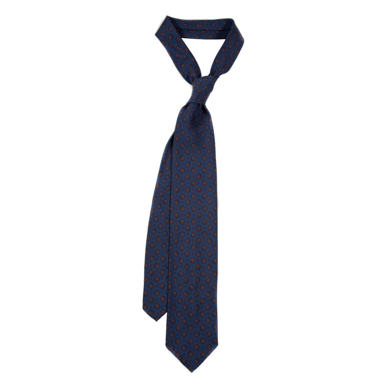 5 FOLD TIE UNLINED  - PURE SILK