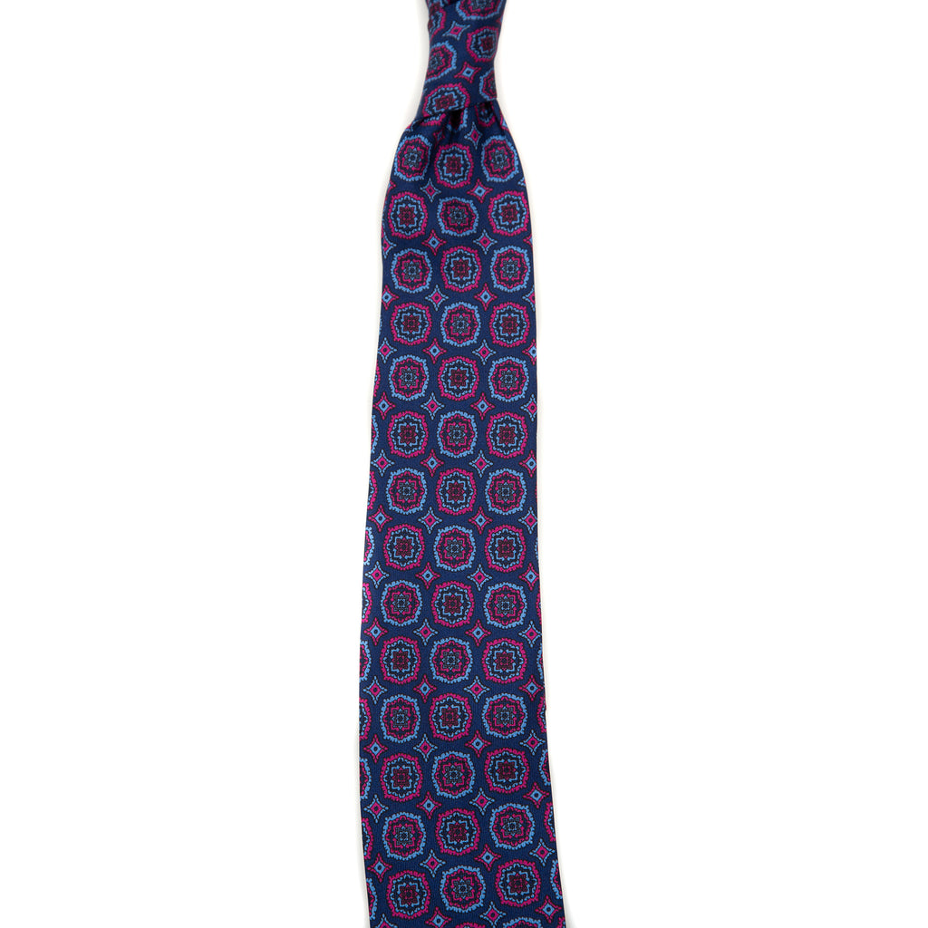 5 FOLD TIE UNLINED  - PURE SILK
