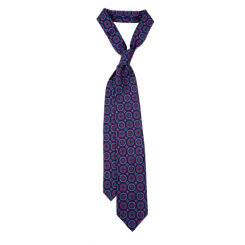 5 FOLD TIE UNLINED  - PURE SILK