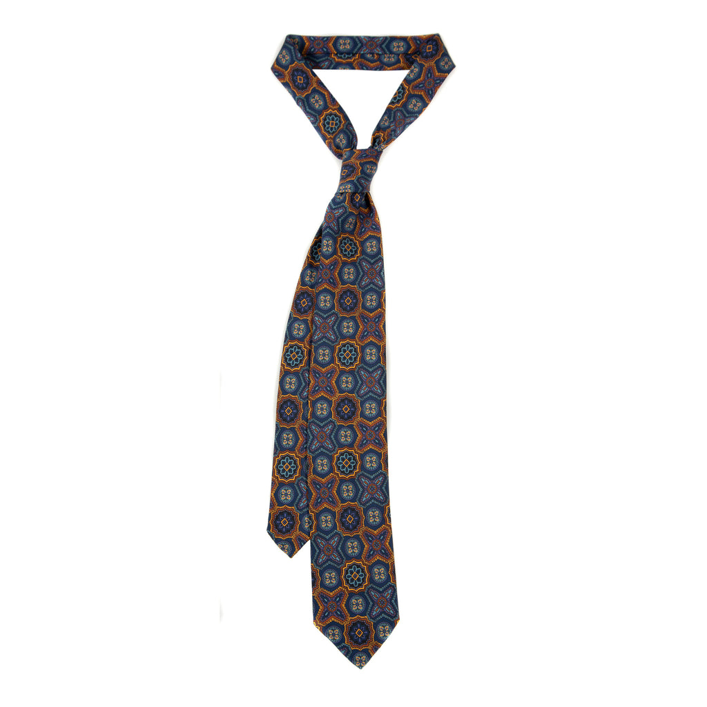 5 FOLD TIE UNLINED  - PURE SILK