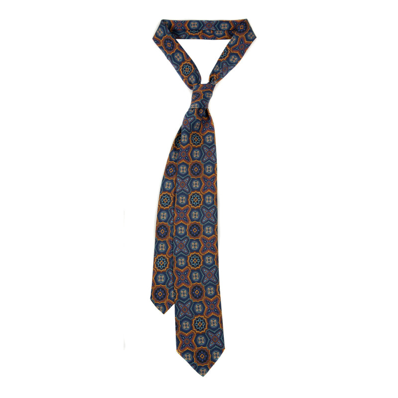 5 FOLD TIE UNLINED  - PURE SILK