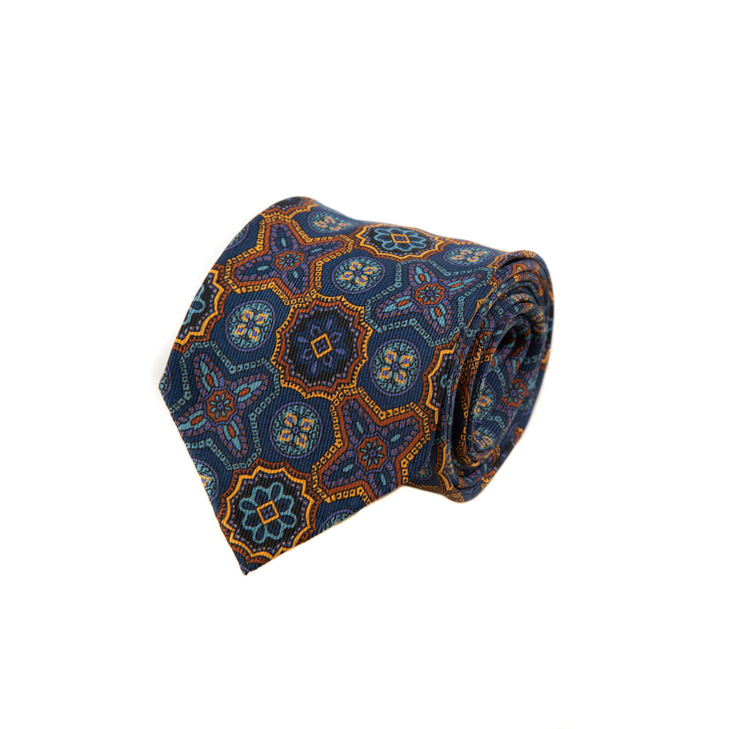 5 FOLD TIE UNLINED  - PURE SILK