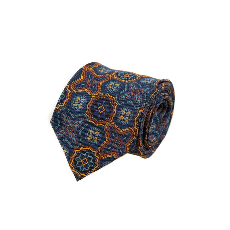 5 FOLD TIE UNLINED  - PURE SILK