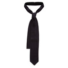 3 FOLD GREY KNITTED UNLINED TIE  - SILK