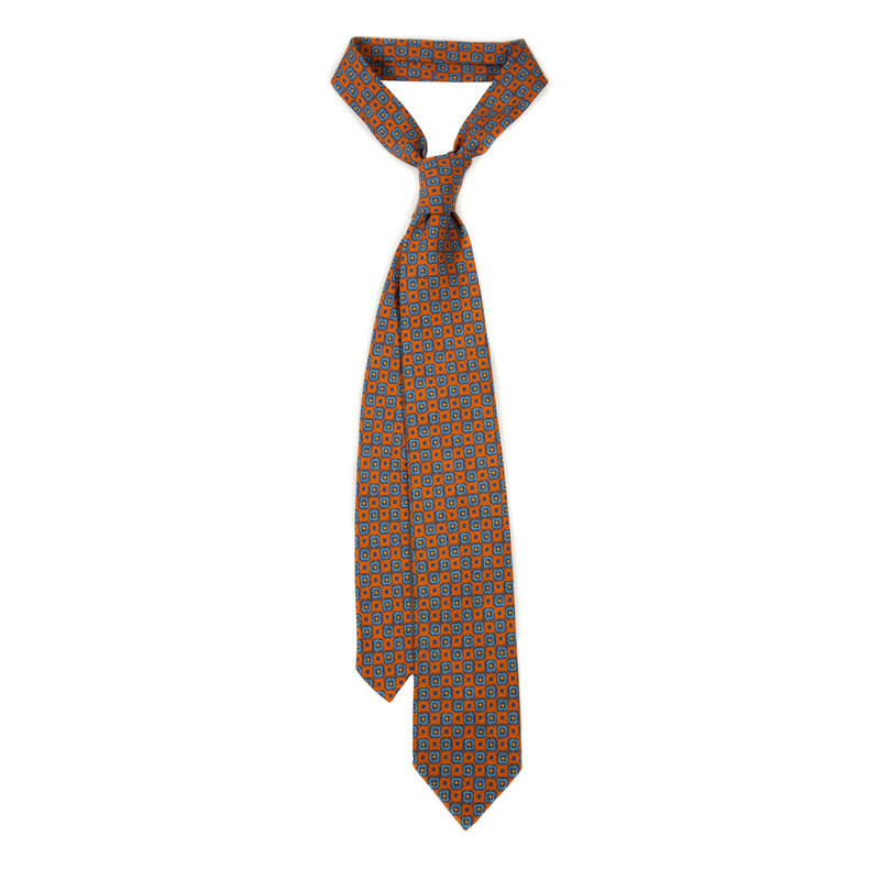 5 FOLD TIE UNLINED  - PURE SILK