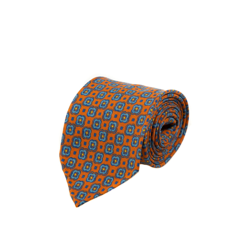 5 FOLD TIE UNLINED  - PURE SILK