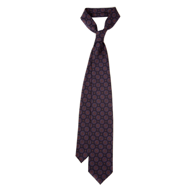 5 FOLD TIE UNLINED  - PURE SILK