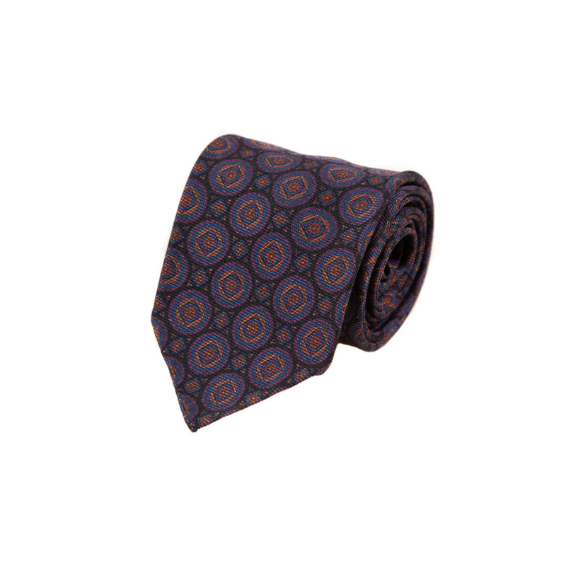 5 FOLD TIE UNLINED  - PURE SILK