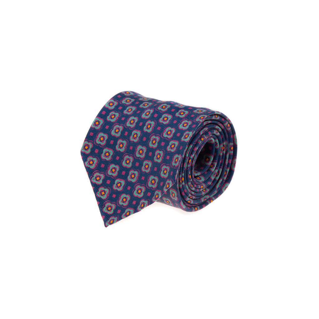 5 FOLD TIE UNLINED  - PURE SILK