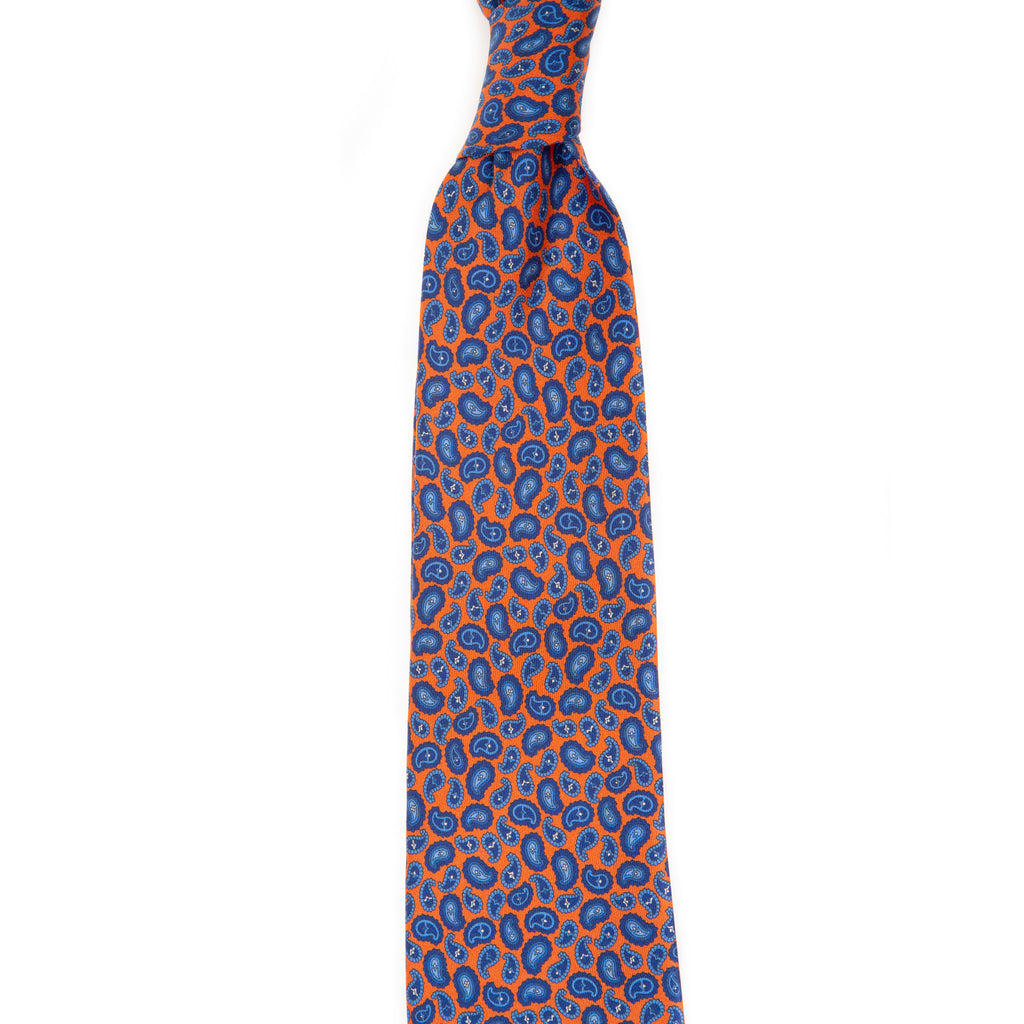 5 FOLD TIE UNLINED  - PURE SILK