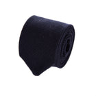 3 FOLD  NAVY KNITTED WOOL TIE