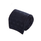 3 FOLD  NAVY KNITTED UNLINED  TIE