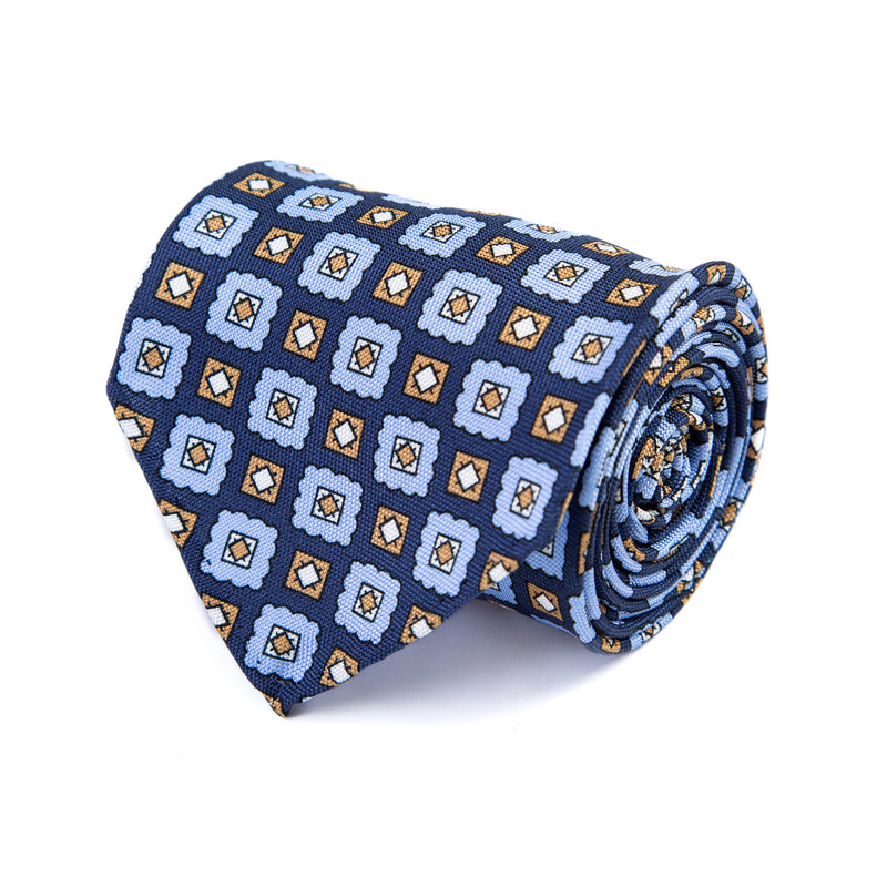 3 FOLD TIE UNLINED  - PURE SILK