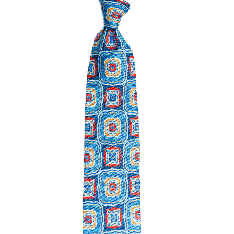 5 FOLD TIE UNLINED  - PURE SILK