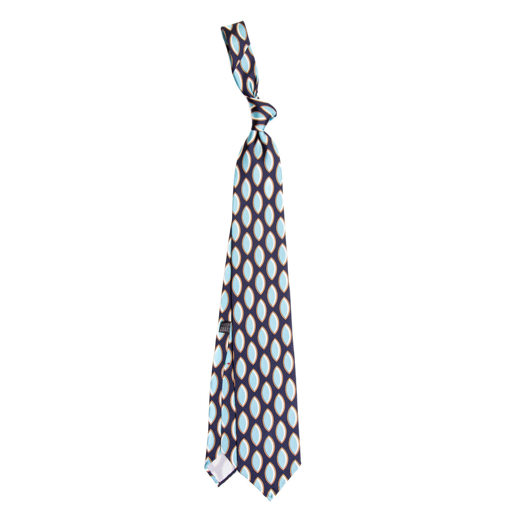 5 FOLD TIE UNLINED  - PURE SILK