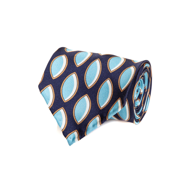 5 FOLD TIE UNLINED  - PURE SILK