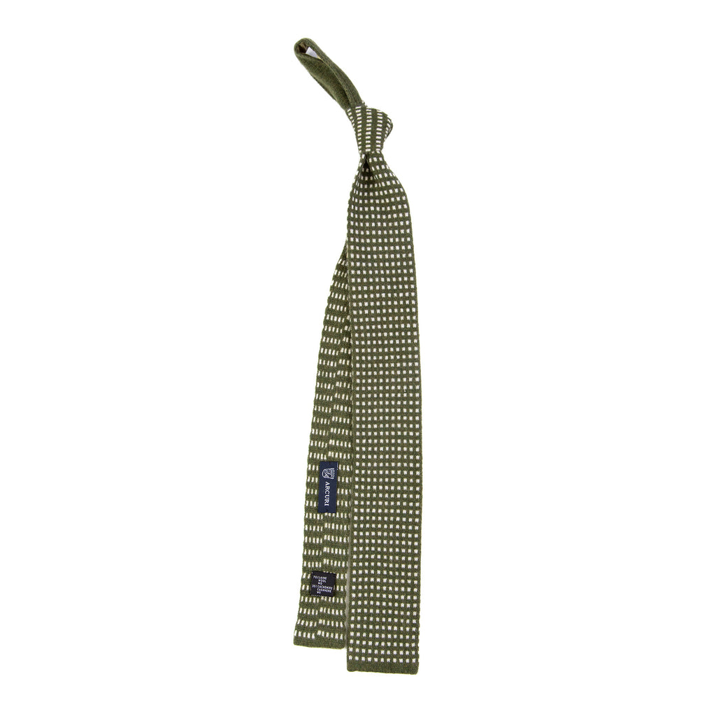 3 FOLD KNITTED WOOL/CASHMERE TIE