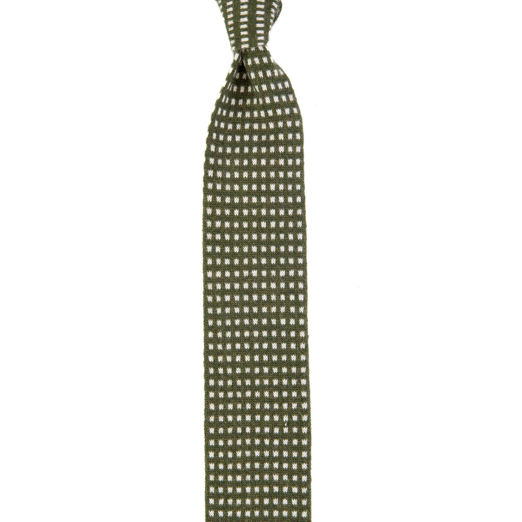 3 FOLD KNITTED WOOL/CASHMERE TIE