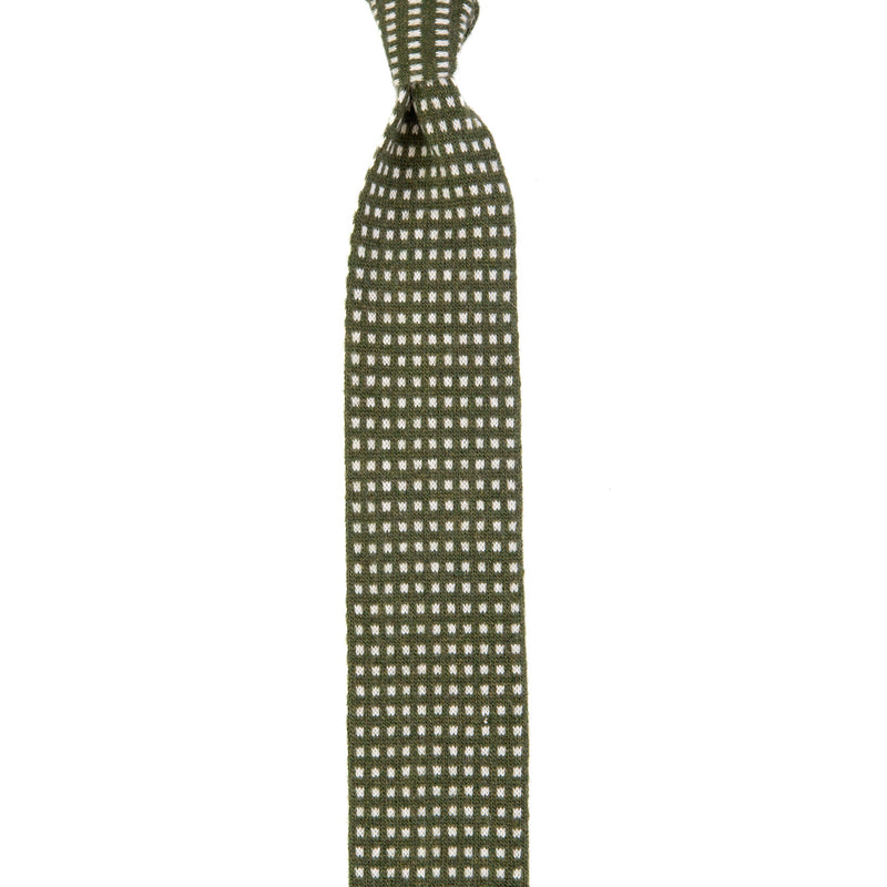 3 FOLD KNITTED WOOL/CASHMERE TIE