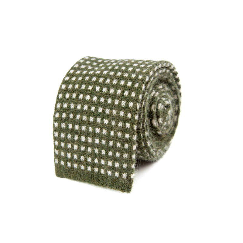 3 FOLD KNITTED WOOL/CASHMERE TIE