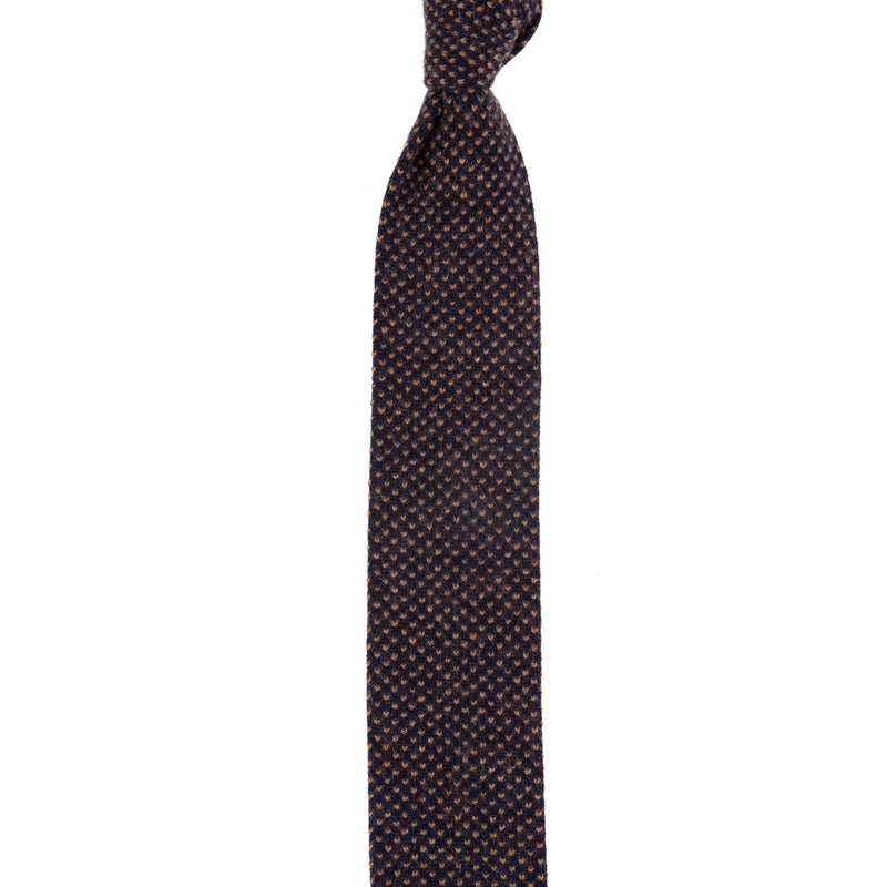 3 FOLD KNITTED 100 % CASHMERE TIE