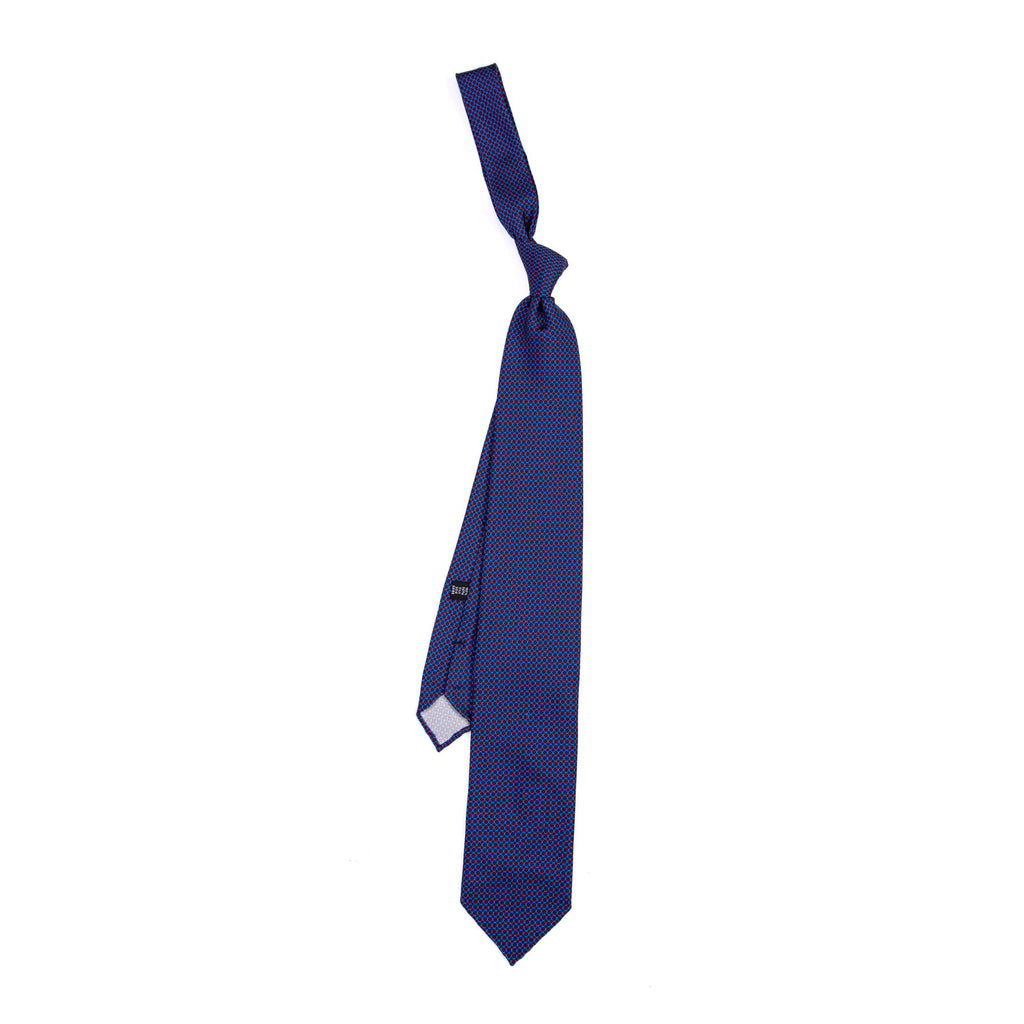 3 FOLD TIE UNLINED   - PURE SILK -  HANDMADE IN ITALY