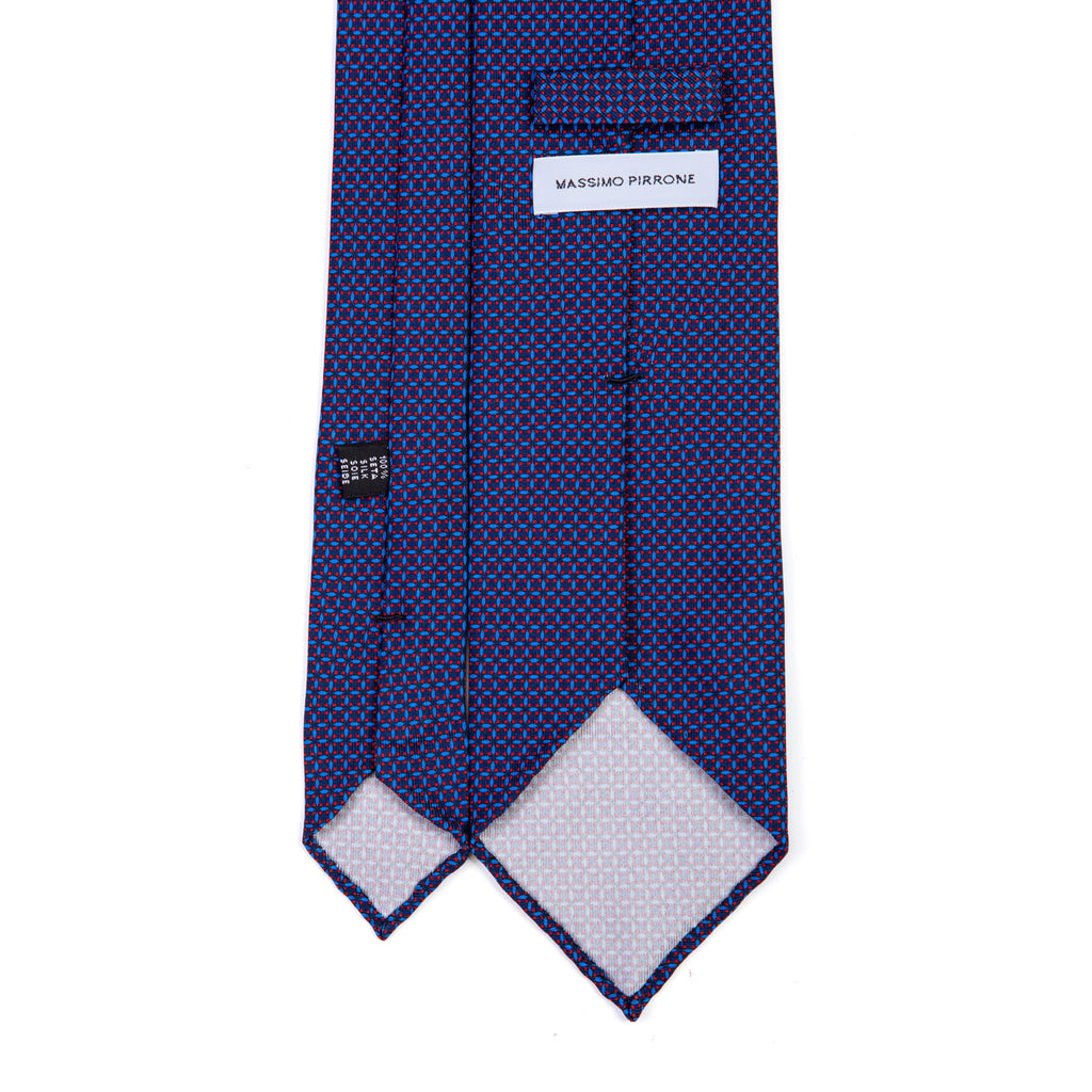 3 FOLD TIE UNLINED   - PURE SILK -  HANDMADE IN ITALY