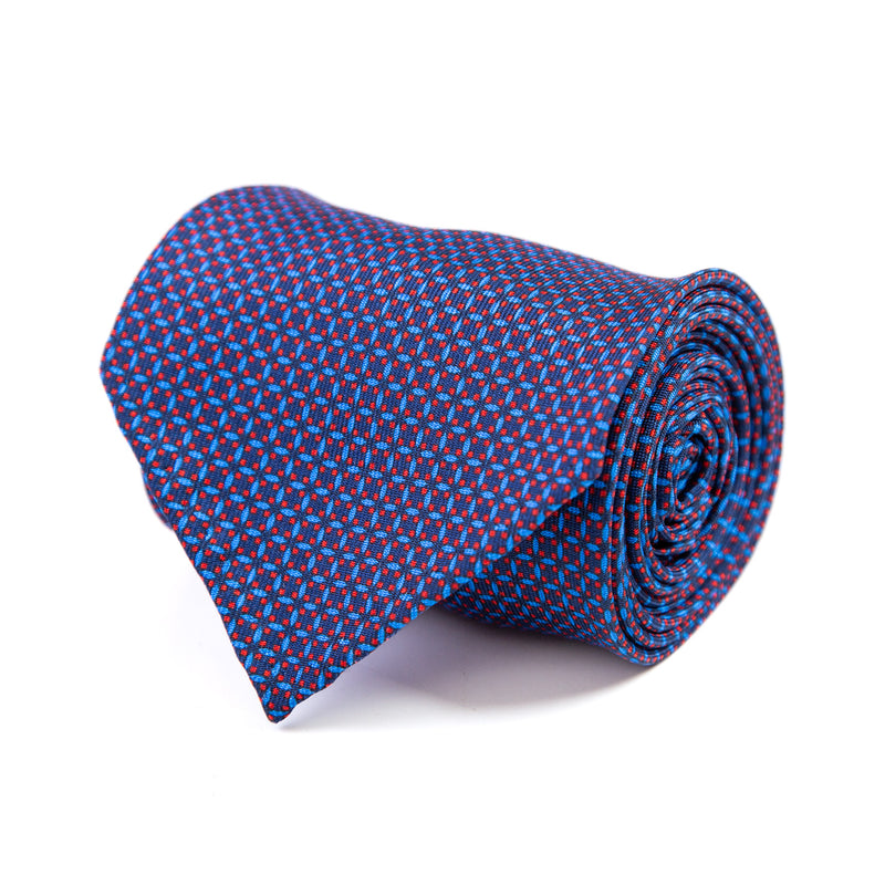 3 FOLD TIE UNLINED   - PURE SILK -  HANDMADE IN ITALY