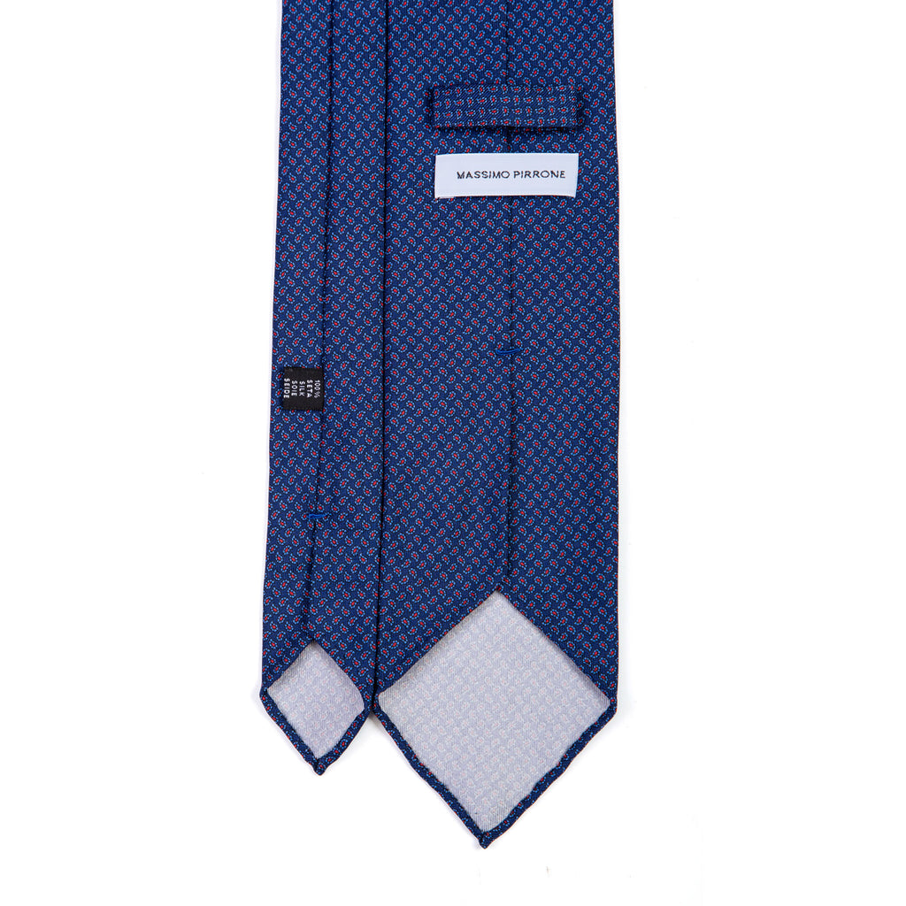 3 FOLD TIE UNLINED   - PURE SILK -  HANDMADE IN ITALY