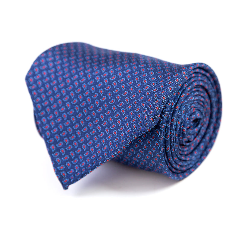 3 FOLD TIE UNLINED   - PURE SILK -  HANDMADE IN ITALY