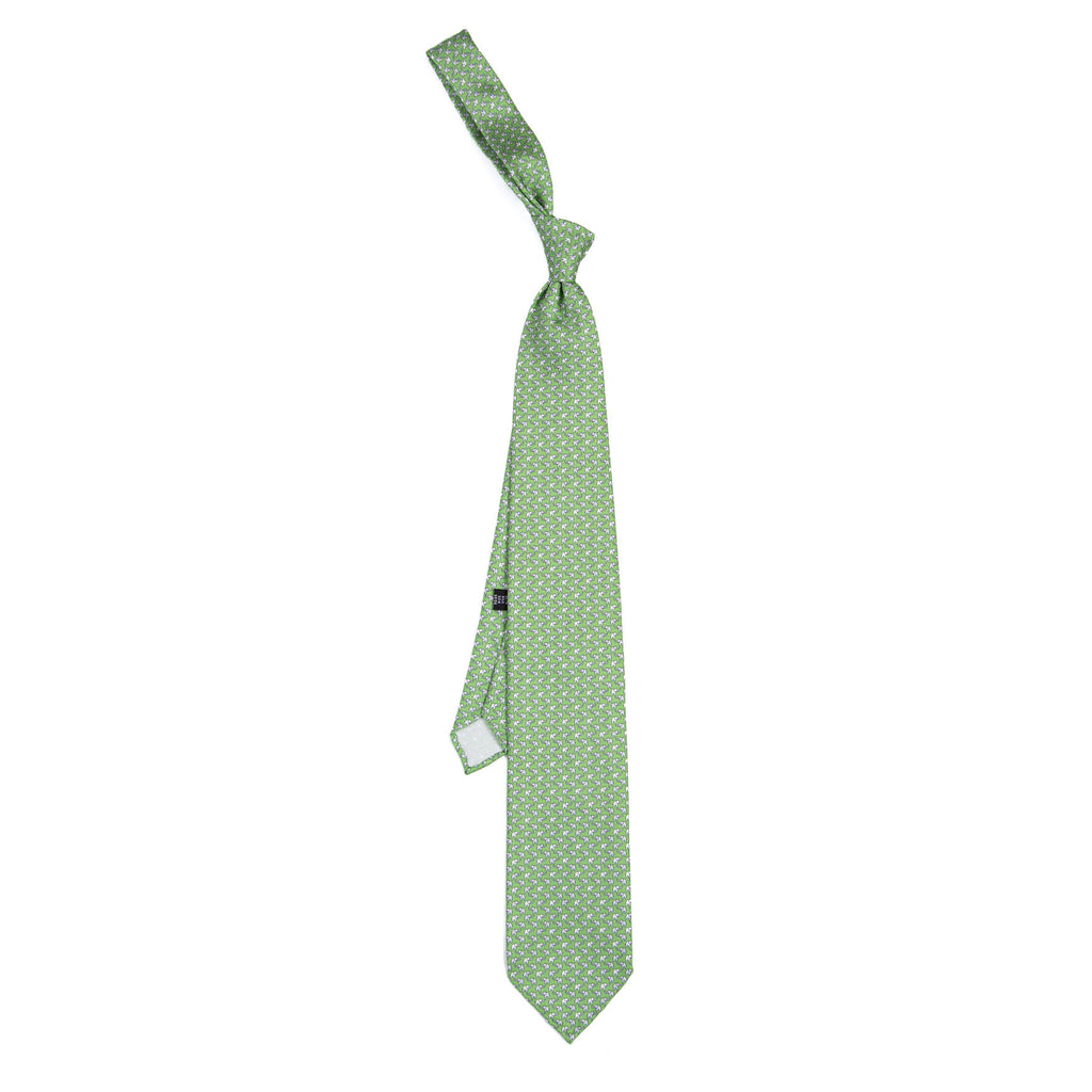 3 FOLD TIE UNLINED   - PURE SILK -  HANDMADE IN ITALY