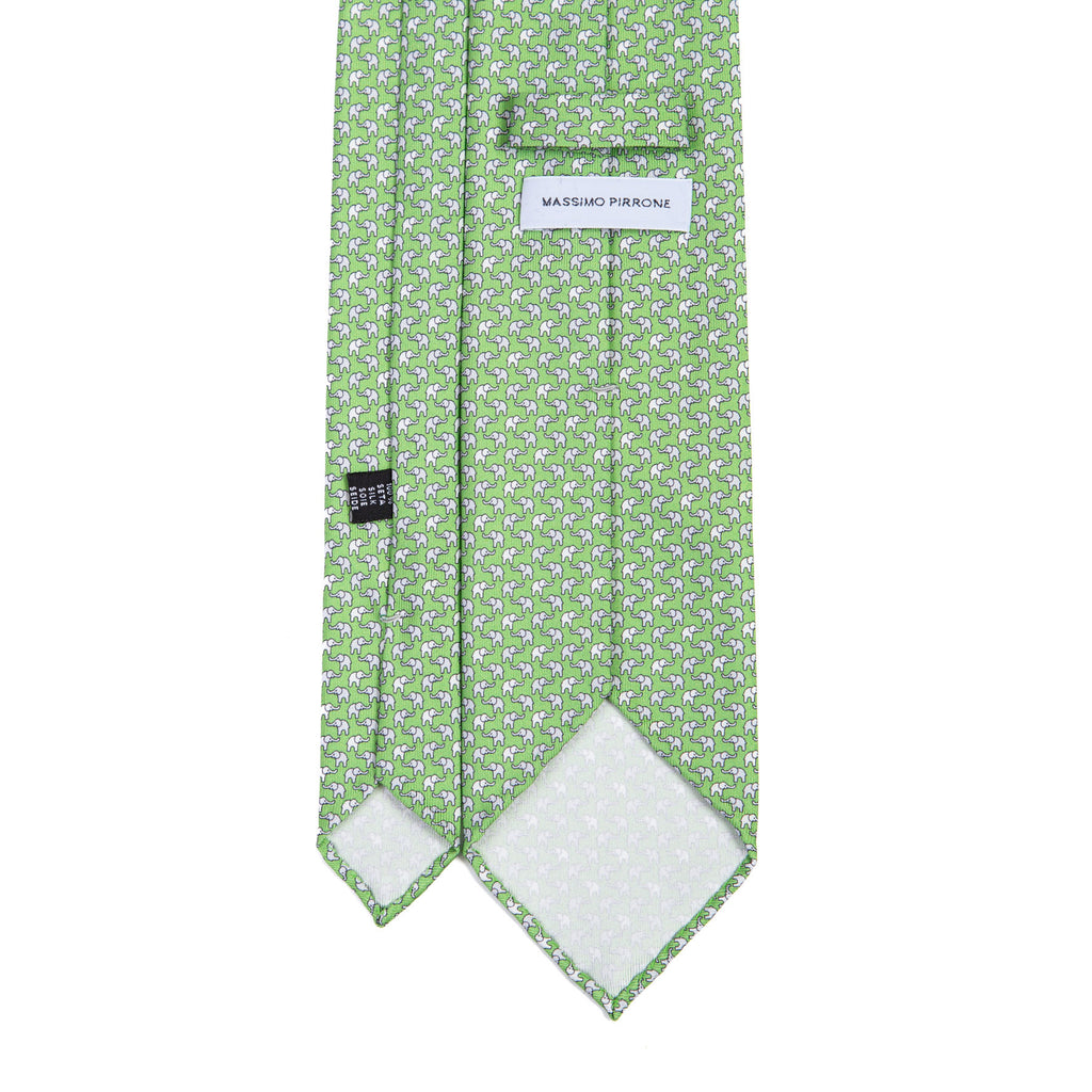3 FOLD TIE UNLINED   - PURE SILK -  HANDMADE IN ITALY