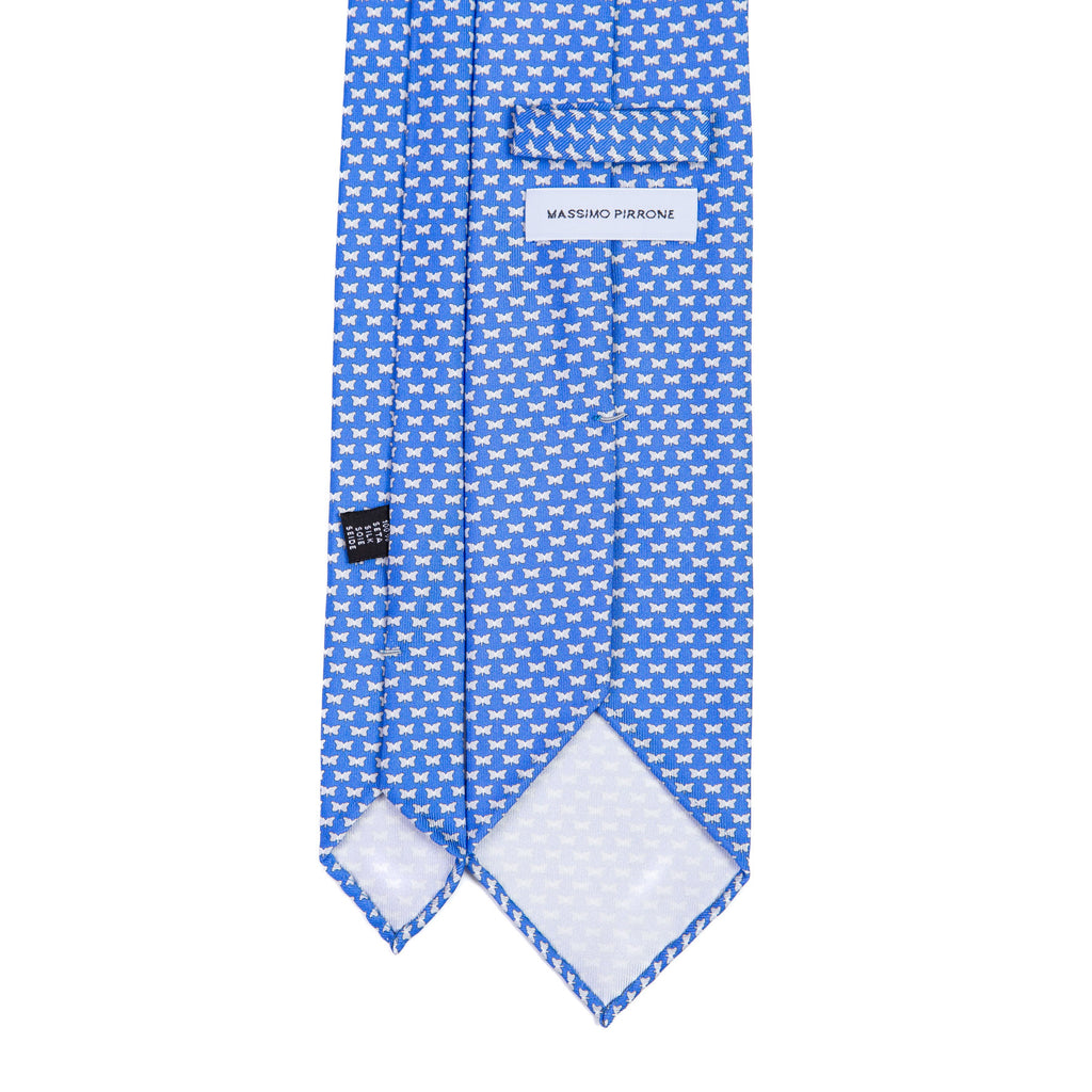 3 FOLD TIE UNLINED   - PURE SILK -  HANDMADE IN ITALY