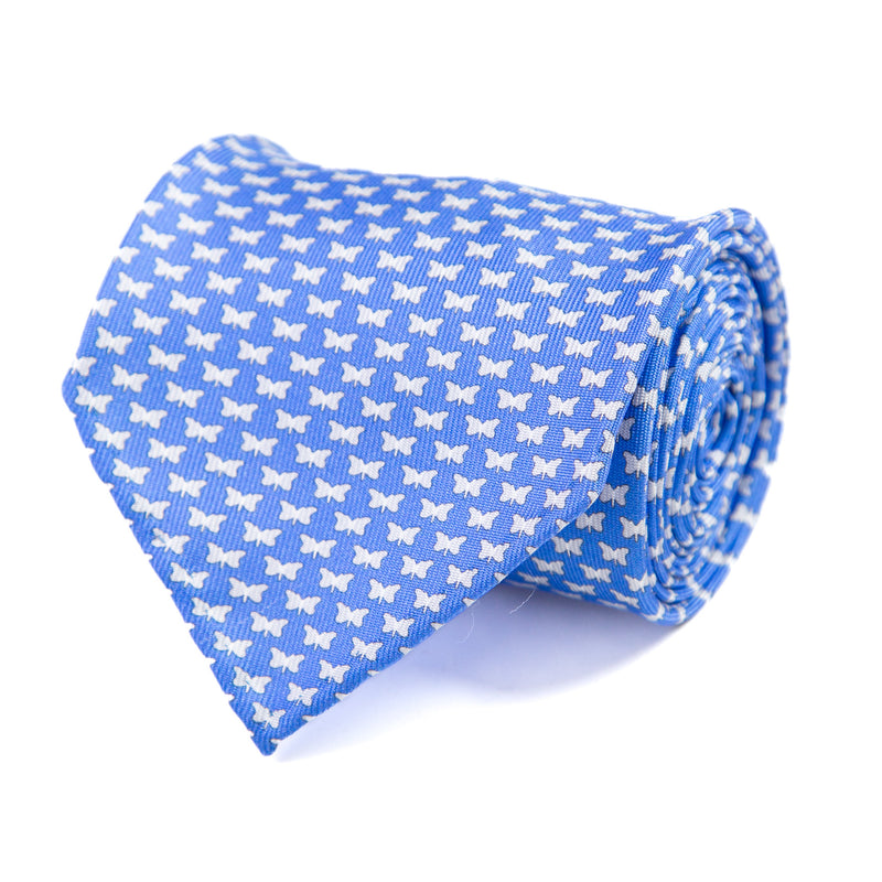 3 FOLD TIE UNLINED   - PURE SILK -  HANDMADE IN ITALY