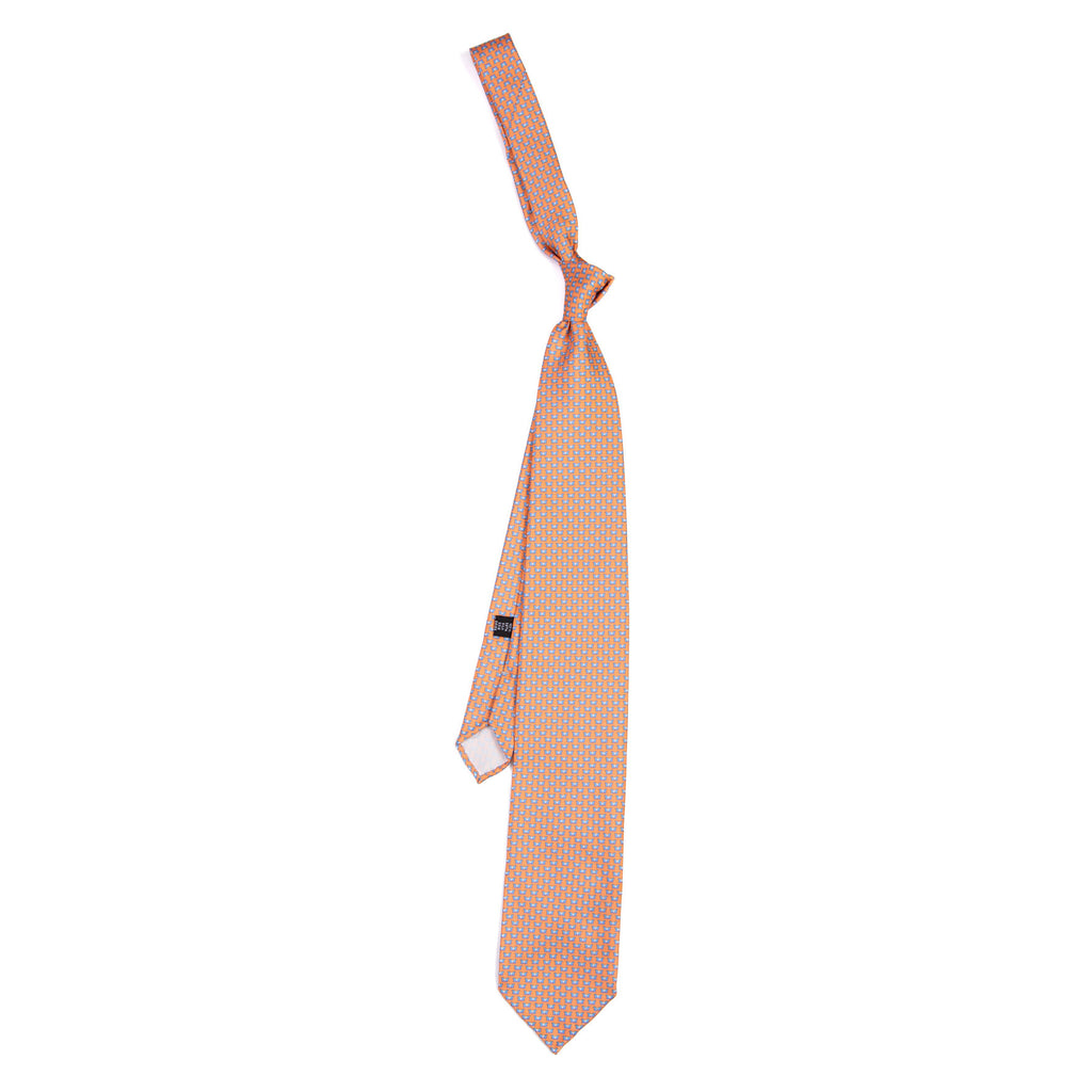 3 FOLD TIE UNLINED   - PURE SILK -  HANDMADE IN ITALY