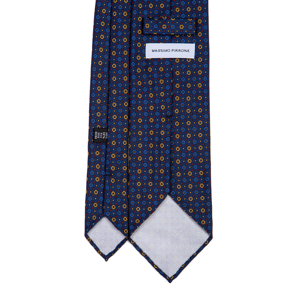 3 FOLD TIE UNLINED   - PURE SILK -  HANDMADE IN ITALY
