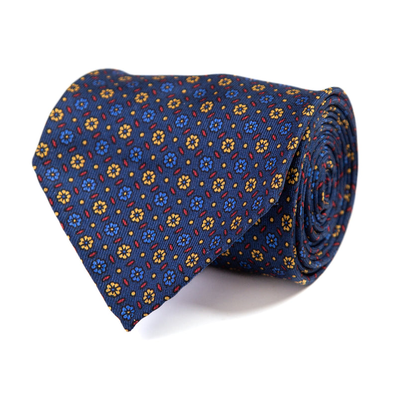 3 FOLD TIE UNLINED   - PURE SILK -  HANDMADE IN ITALY