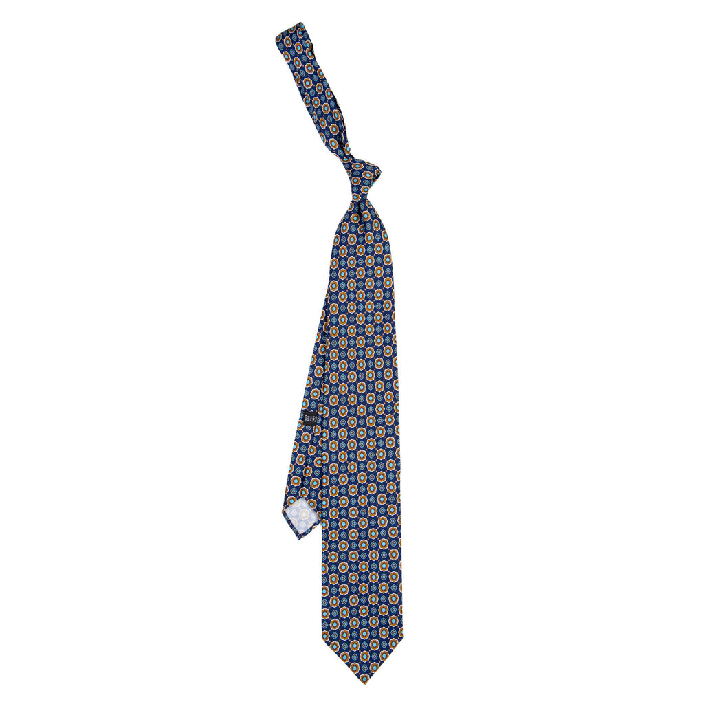 3 FOLD TIE UNLINED   - PURE SILK -  HANDMADE IN ITALY
