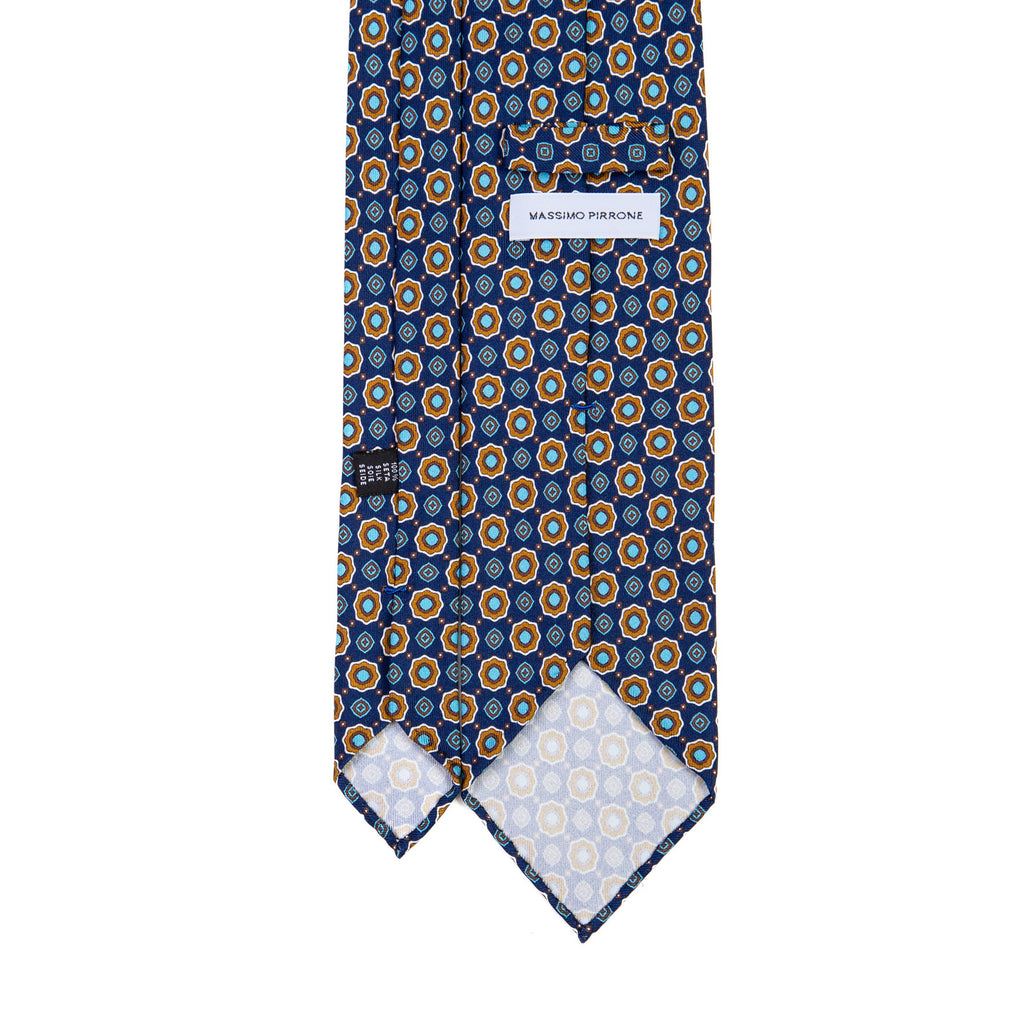 3 FOLD TIE UNLINED   - PURE SILK -  HANDMADE IN ITALY