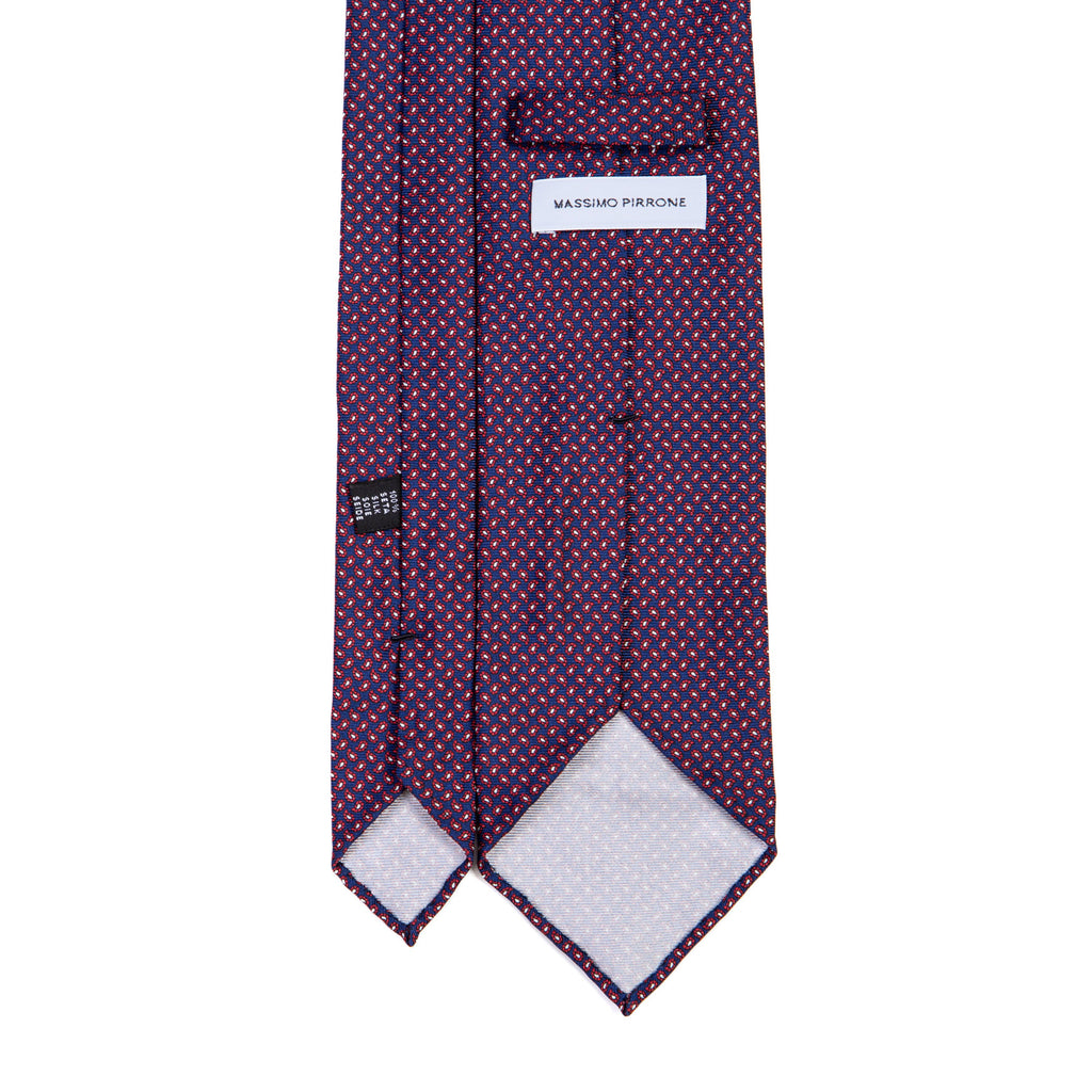 3 FOLD TIE UNLINED   - PURE SILK -  HANDMADE IN ITALY