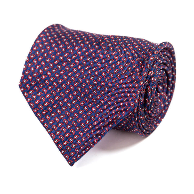 3 FOLD TIE UNLINED   - PURE SILK -  HANDMADE IN ITALY