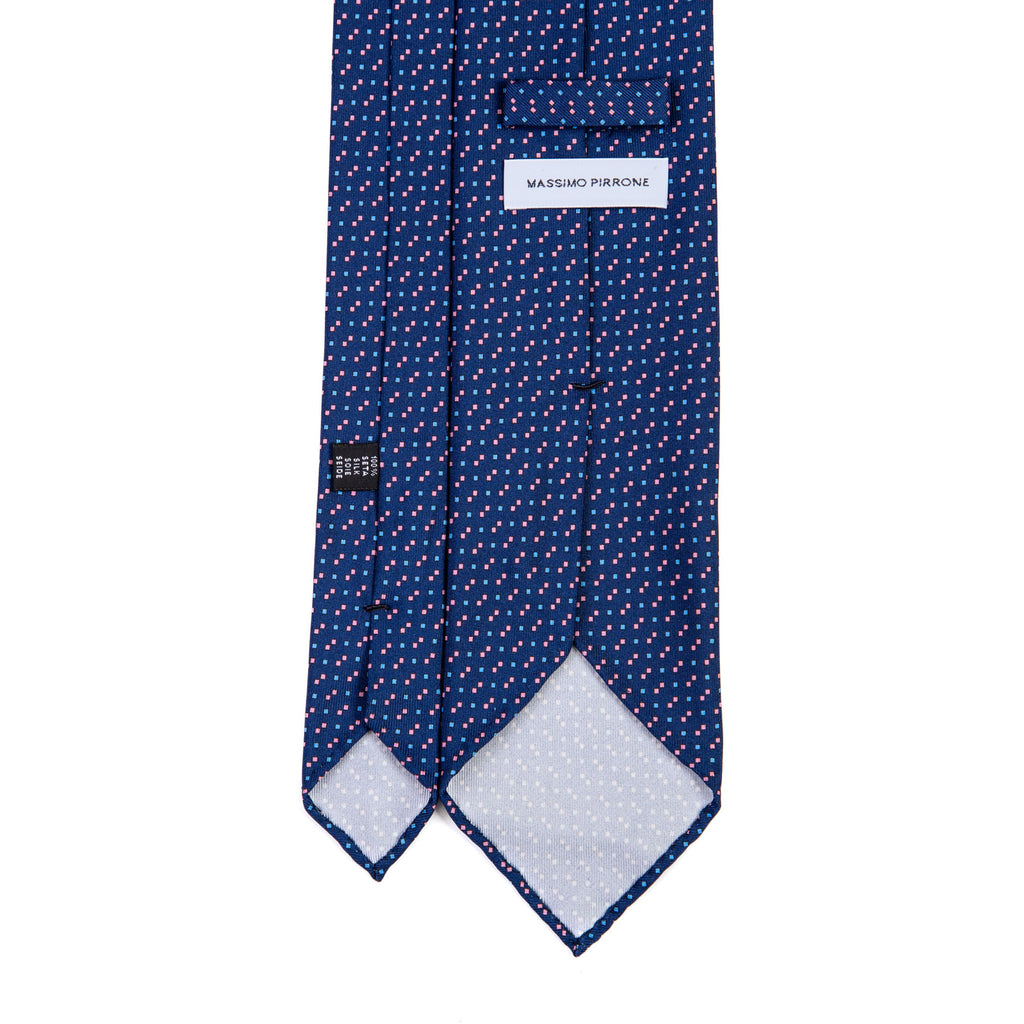 3 FOLD TIE UNLINED   - PURE SILK -  HANDMADE IN ITALY